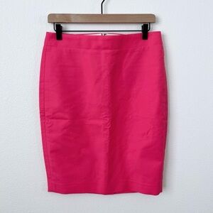J Crew Women’s No. 2 Pencil Skirt Pink Zip Closure Teacher Office